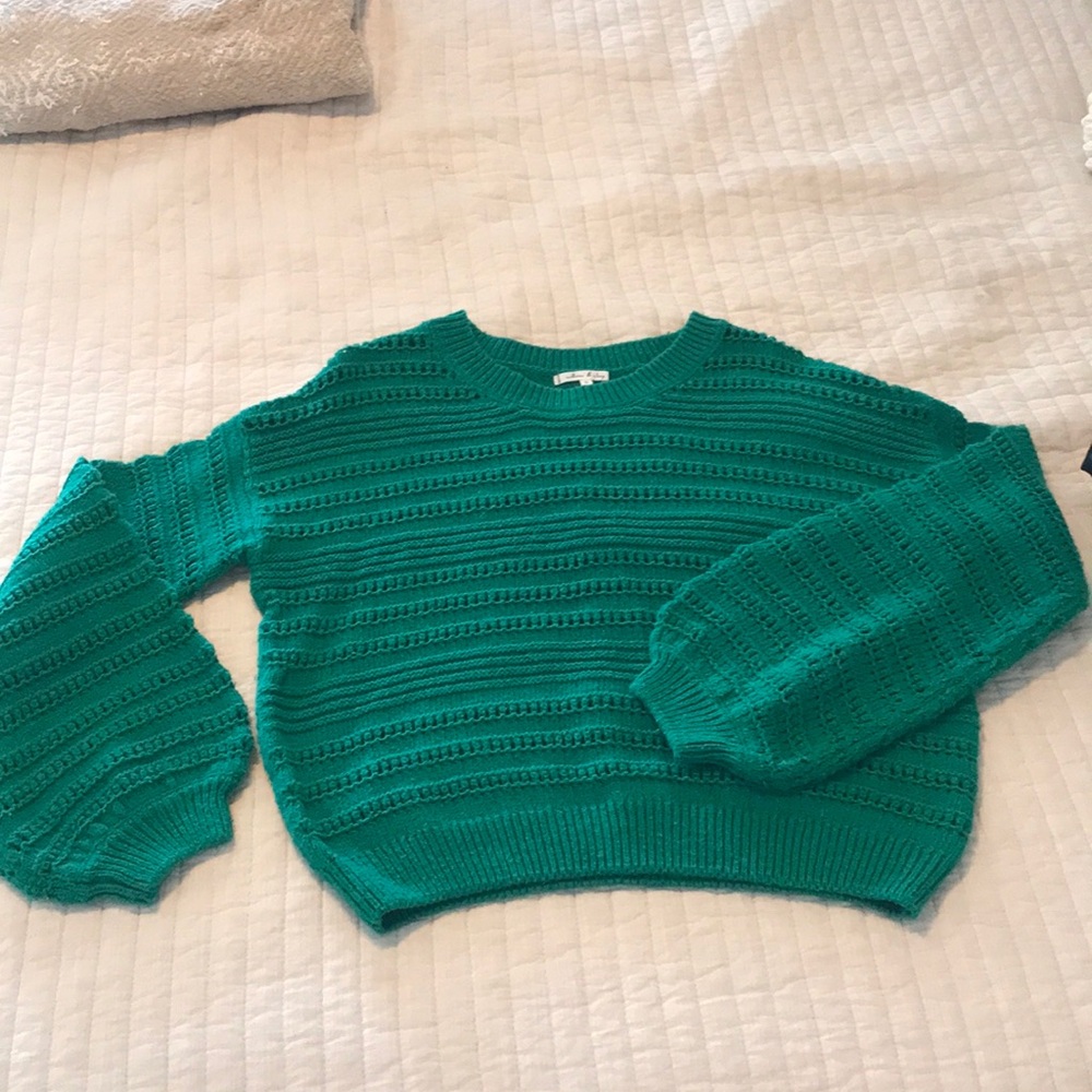 Dark green sweater